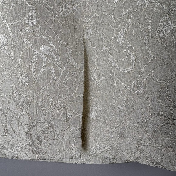 Nolan Miller 8 Ivory Cream Two Piece Pencil Skirt Strap Top Bridal Set VTG - Picture 11 of 13